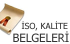 Gebze İso - Kalite Belgeleri ®  || Tel: 0(262) 641 81 81